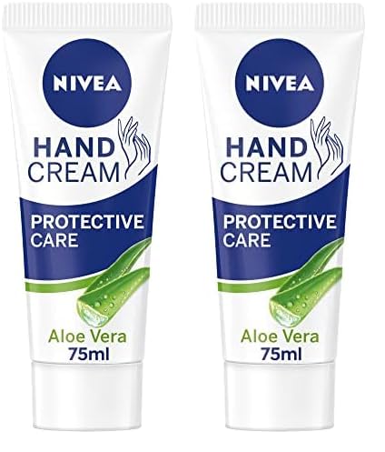 NIVEA Soothing Care Aloe Vera Hand Cream (75ml), 24H Moisturising Hand Cream for Dry Cracked Hands, Non-Greasy, Fast-Absorbing Formula Soothes Skin