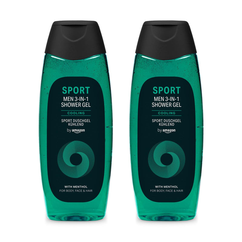 by Amazon Men Sport 3in1 Shower Gel Refill, 2 x 1000ml (Pack of 2)