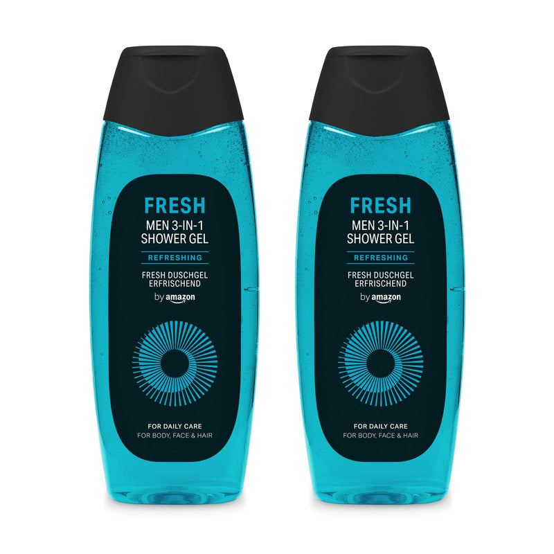 by Amazon Men Sport 3in1 Shower Gel Refill, 2 x 1000ml (Pack of 2)