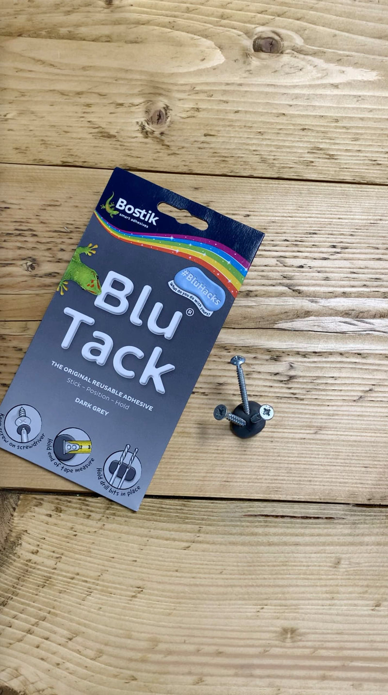 Bostik Blu Tack Blue - Handy Size - Multipurpose Reusable Adhesive - Clean - Safe & Easy to Use - Non-Toxic